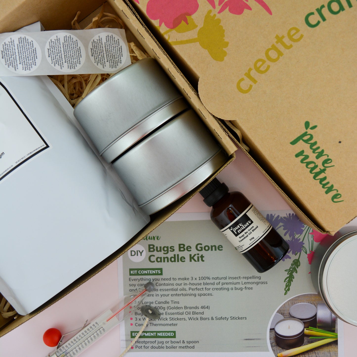 DIY Bugs Be Gone Candle Kit