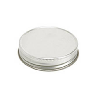 Silver Jelly Lid for candle making by purenaturenz, featuring a smooth, shiny metallic finish and secure fit for candle jars.