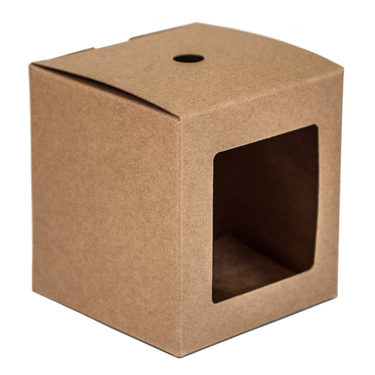 Purenaturenz Kraft Tumbler Box for candle making, straight-sided packaging with natural brown kraft paper design.