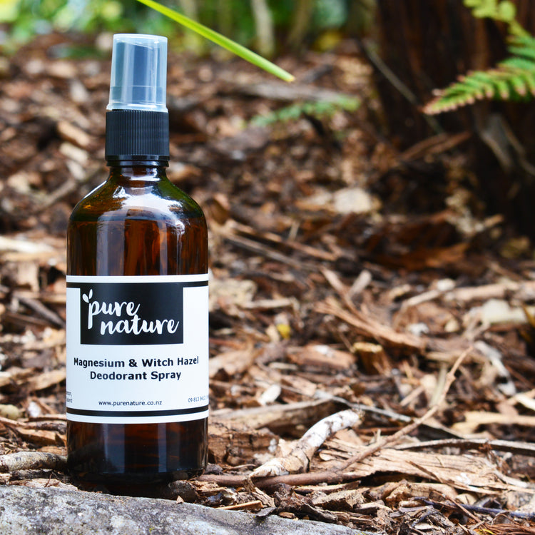 Magnesium & Witch Hazel Deodorant Spray PureNature NZ