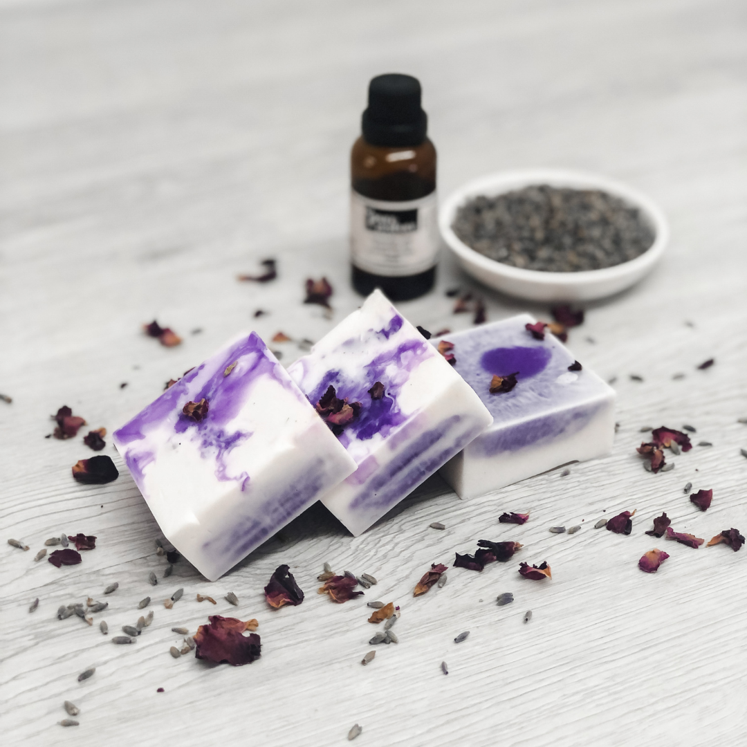 Lavender Swirly Soap
