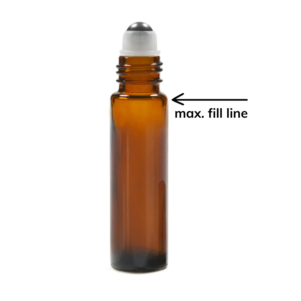 Roll On Bottle 10ml - Amber