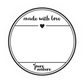Made With Love Sticker - 20pc