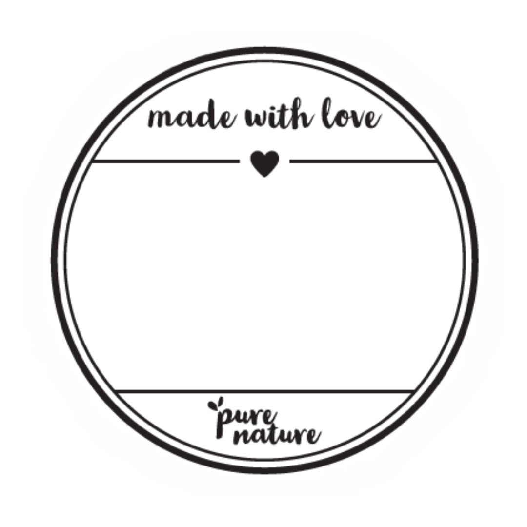 Made With Love Sticker - 20pc