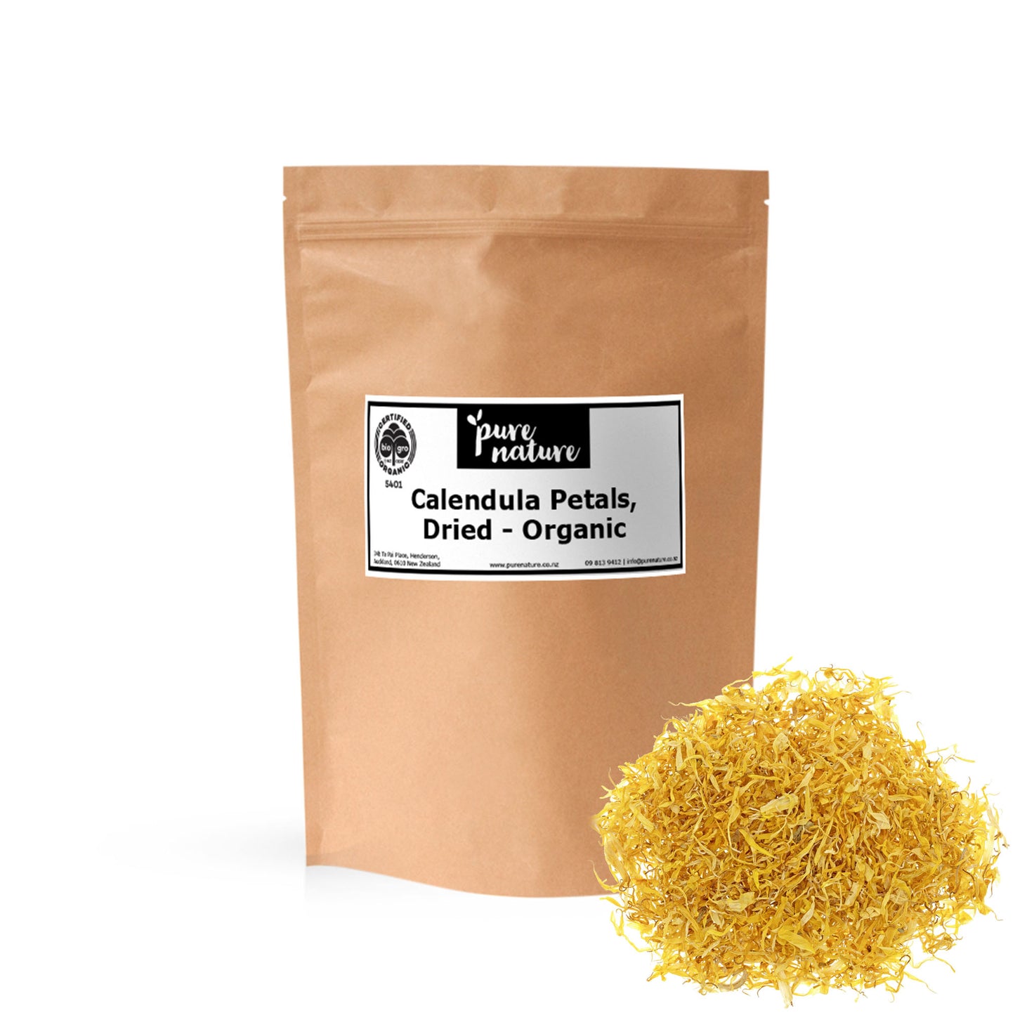 Calendula Petals, Dried - Organic