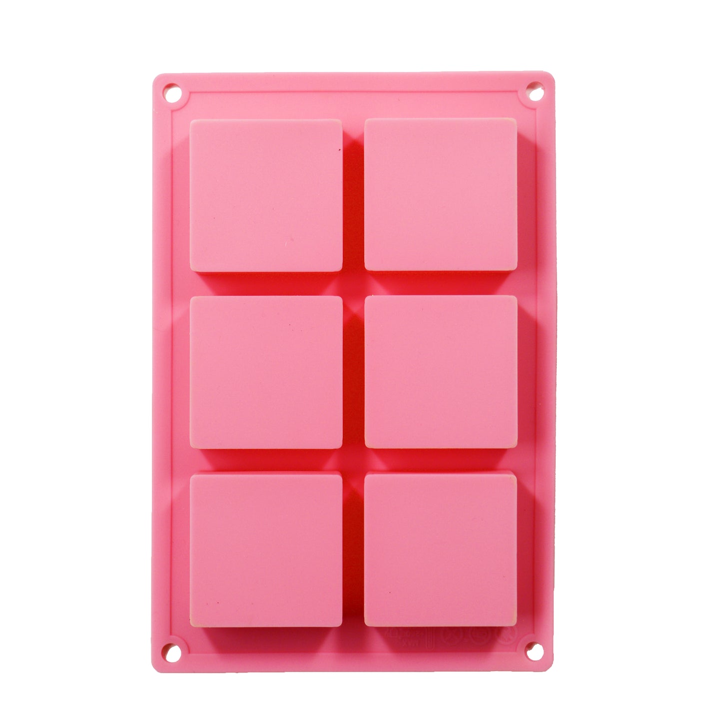Soap Mould - Square, 6 Cavity