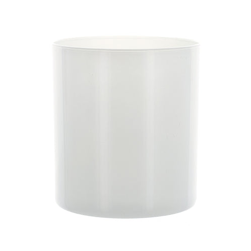 Straight-Sided Tumbler Jar - White