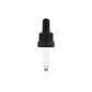 10ml Tamper Evident Dropper 18mm - Black