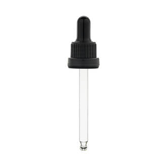 50ml Tamper Evident Dropper 18mm - Black