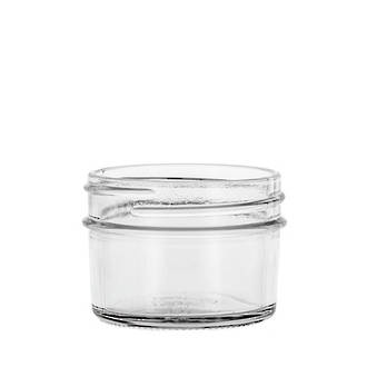 4oz jelly jar for candle making by purenaturenz, clear glass container with a metal lid, ideal for homemade candles.