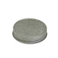 Purenaturenz pewter jelly lid for candle making, round metal lid with smooth finish and decorative edge for candle jars.