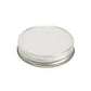 Silver Jelly Lid for candle making by purenaturenz, featuring a smooth, shiny metallic finish and secure fit for candle jars.
