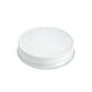 White jelly lid for candle making by purenaturenz, showing a smooth, glossy silicone lid suitable for container candles.