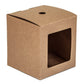 Purenaturenz Kraft Tumbler Box for candle making, straight-sided packaging with natural brown kraft paper design.