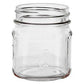 8oz purenaturenz mason jar for candle making, label-ready with clear glass and metal lid, ideal for DIY candle projects.