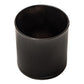 Black straight-sided tumbler jar for candle making by purenaturenz, shown with a clear glass finish and sturdy design.