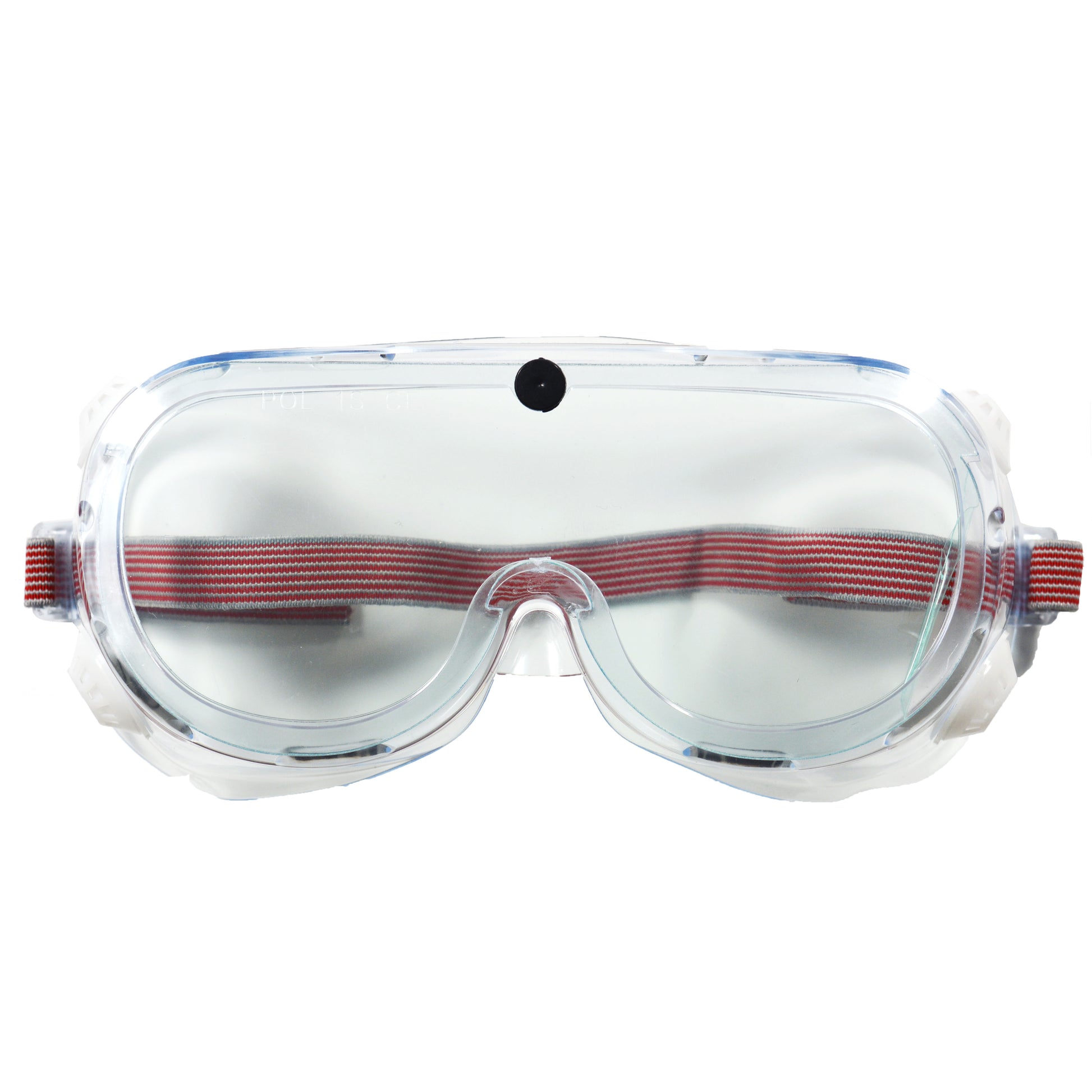 Purenaturenz ventilated safety goggles with clear lenses and adjustable strap, designed for eye protection in laboratory or industrial settings.
