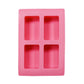 Soap Mould - Bar, 4 Cavity