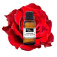 French Rose cosmetic grade essential oil in a glass bottle, showcasing the pure, fragrant floral oil from purenaturenz.
