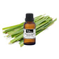 Organic palmarosa essential oil in a glass bottle, highlighting natural, pure essential oils by purenaturenz.