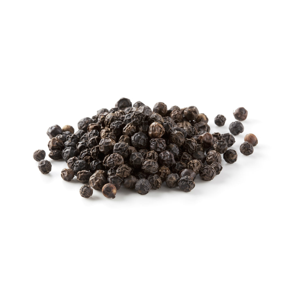 Black pepper essential oil bottle from purenaturenz, showing dark amber glass and essential oil dropper on a white background.