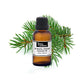 Siberian fir needle essential oil bottle from purenaturenz, showing the clear glass container with a green label and a sprig of fir needles