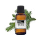 Black spruce essential oil from purenaturenz, showing a dark amber glass bottle with a black cap and a label with botanical details.
