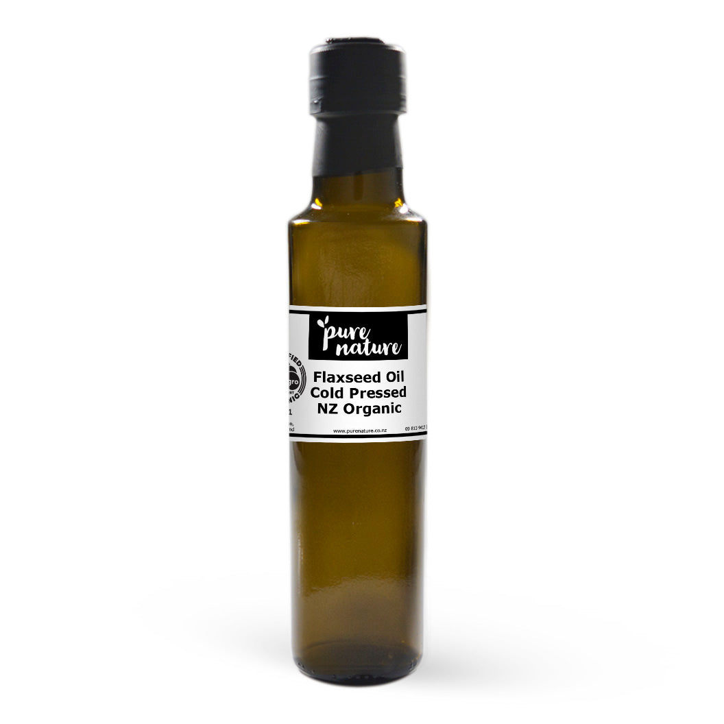 New Zealand Organic Cold Pressed Flaxseed Oil - Food Grade